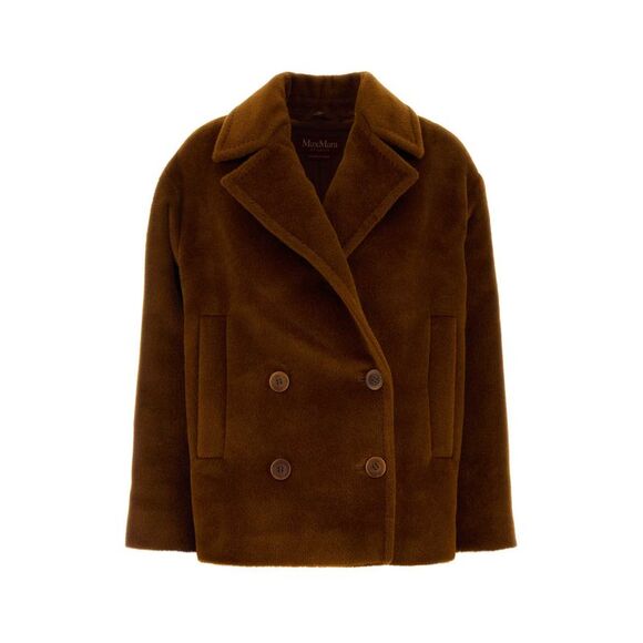 Mm Studio Women Caramel Alpaca Blend Filovia Coat
